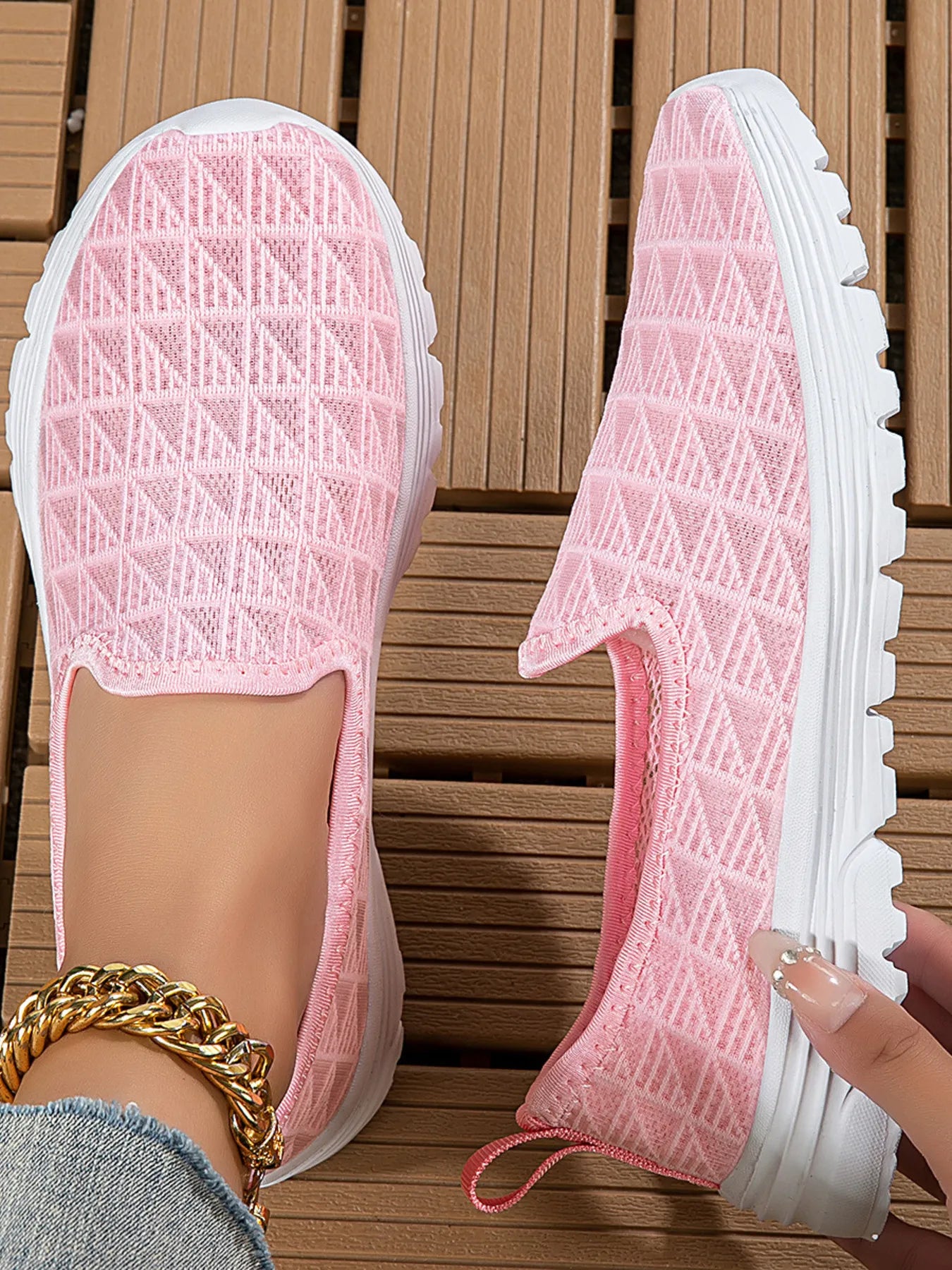 Breathable Mesh Slip-On Sneakers | Sneakers Daverri Fashions