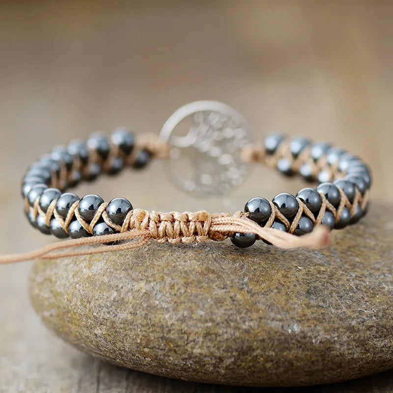 Alloy Natural Stone Braided Bracelet | Bracelets Daverri Fashions