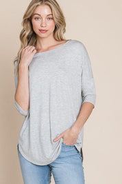 BOMBOM Round Neck Half Sleeve T-Shirt | Daverri Fashions