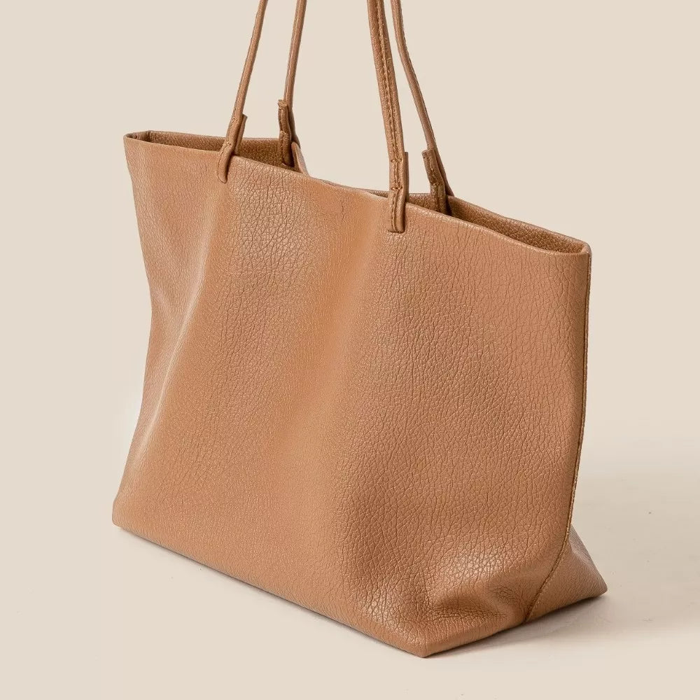 Fame Soft Solid Color Tote Bag | Tote Bags Daverri Fashions