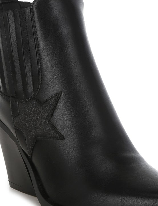 Melt Down Glitter Star Detail Chelsea Boots | Boots Daverri Fashions