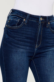 Kancan Full Size High Rise Frayed Ankle Skinny Jeans | Daverri Fashions