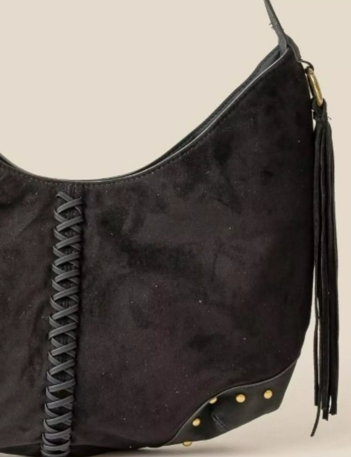 Fame Braided Detail Hobo Shoulder Bag | Hobo Bags Daverri Fashions
