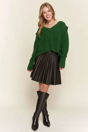 ADORA Ruffle Detail Adorable Sweater | Sweaters Daverri Fashions