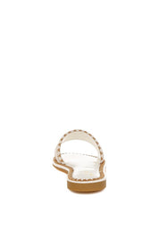 Hot Hub Beaded Lake Como Flat Slip Ons | Slides Daverri Fashions