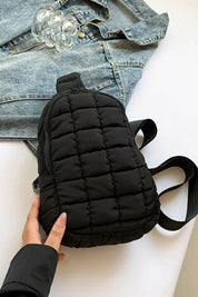 Quilted Nylon Crossbody Bag | Cross Body Bags Daverri Fashions