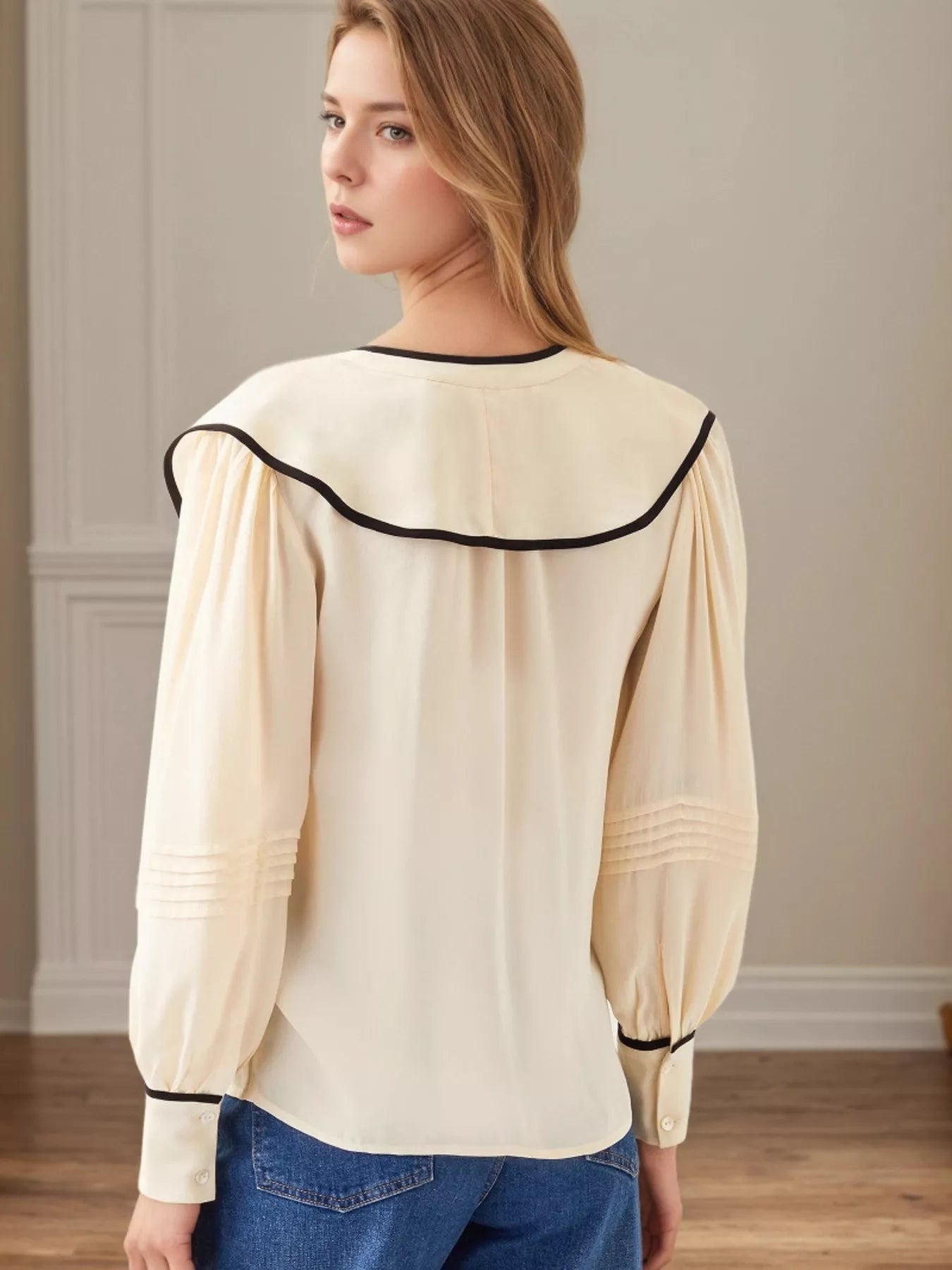 Ruffled Long Sleeve Blouse | Blouses Daverri Fashions
