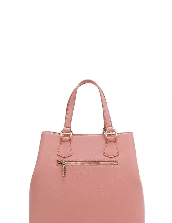Monogram Pattern Handbag with Rhinestones Decor | Handbags Daverri Fashions