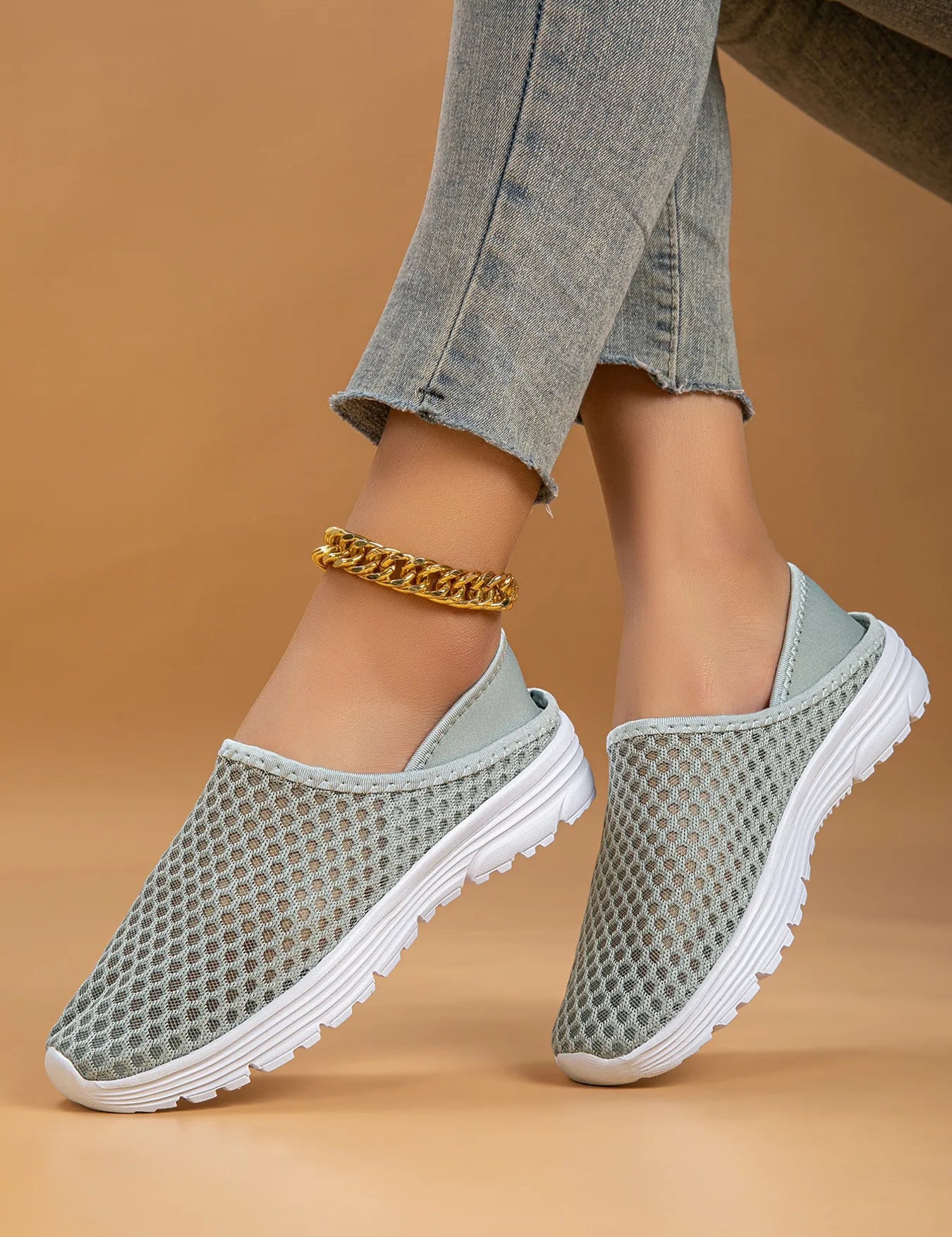 Breathable Mesh Slip-Ons | Sneakers Daverri Fashions