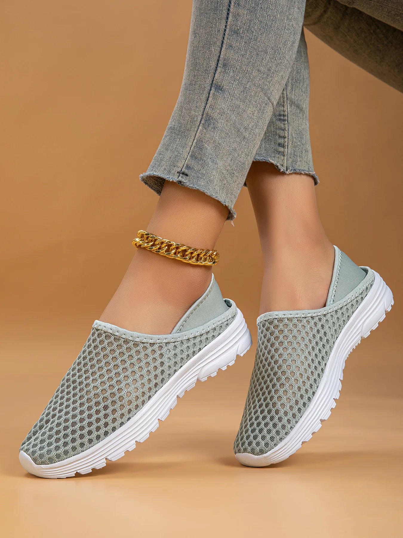 Breathable Mesh Slip-Ons | Sneakers Daverri Fashions