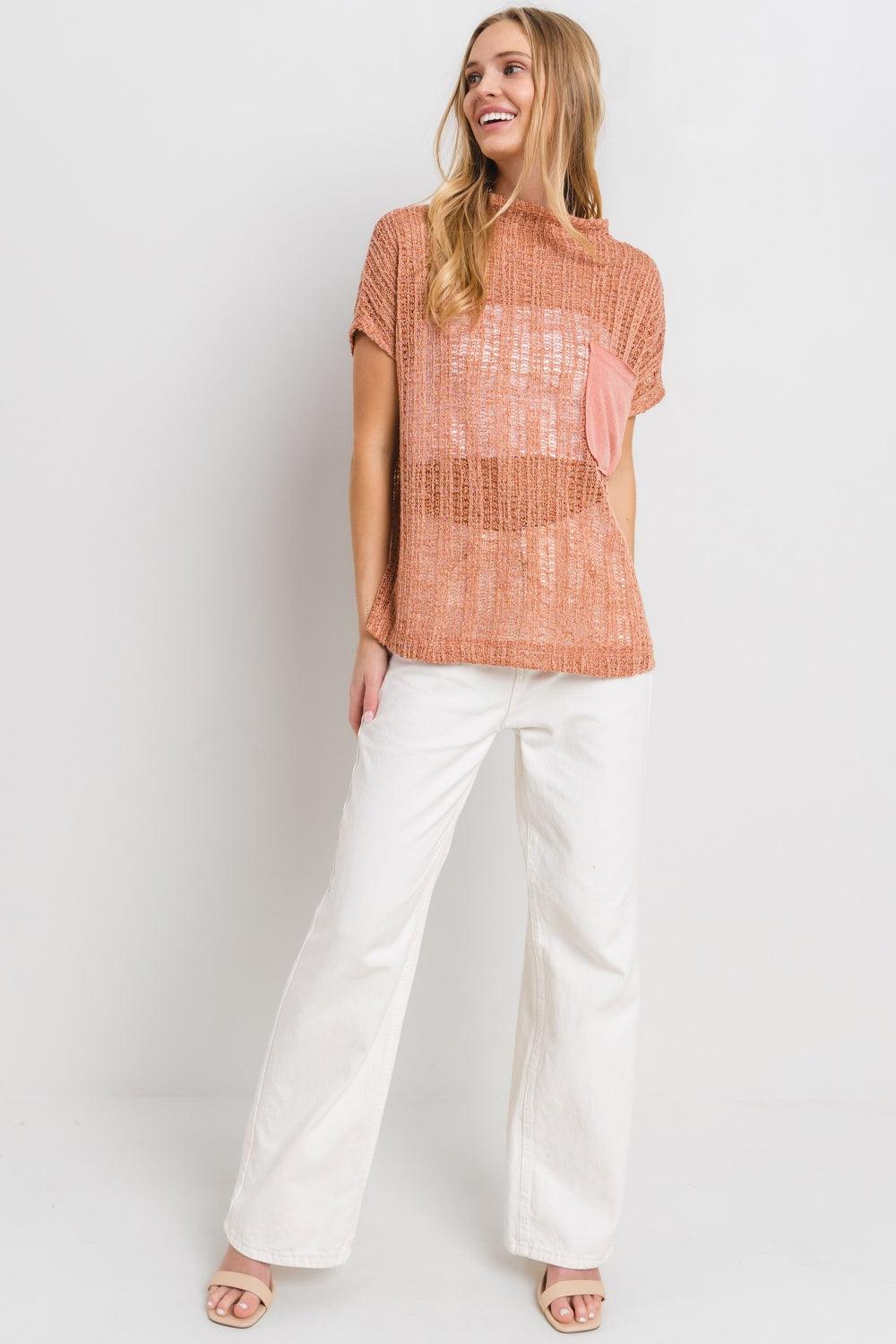 Ces Femme See Through Crochet Mock Neck Cover Up | Cover-Ups Daverri Fashions