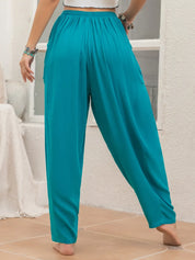 Drawstring Pocketed Pants | Loungewear Bottoms Daverri Fashions