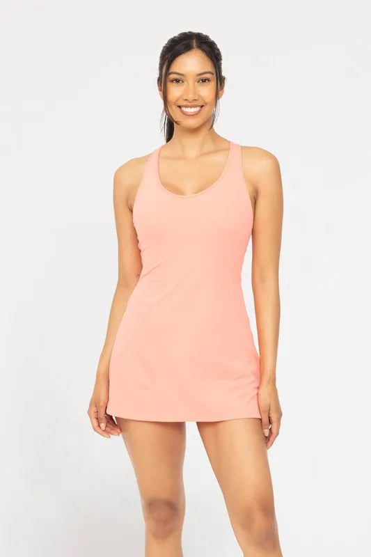 MONO B Twist Racerback Fit-and-Flare Dress | Daverri Fashions