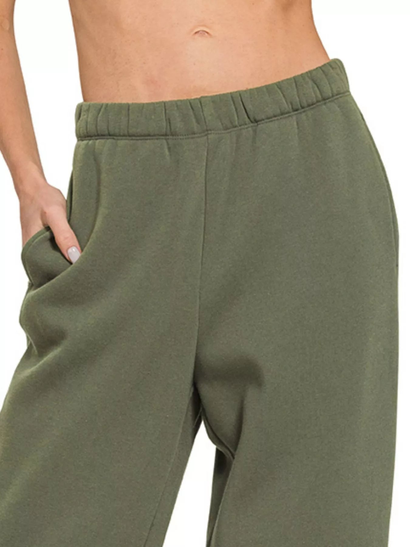 Zenana Fleece Sweatpant with Pockets | Daverri Fashions