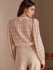 Lace Long Sleeve Shirt | Shirts Daverri Fashions