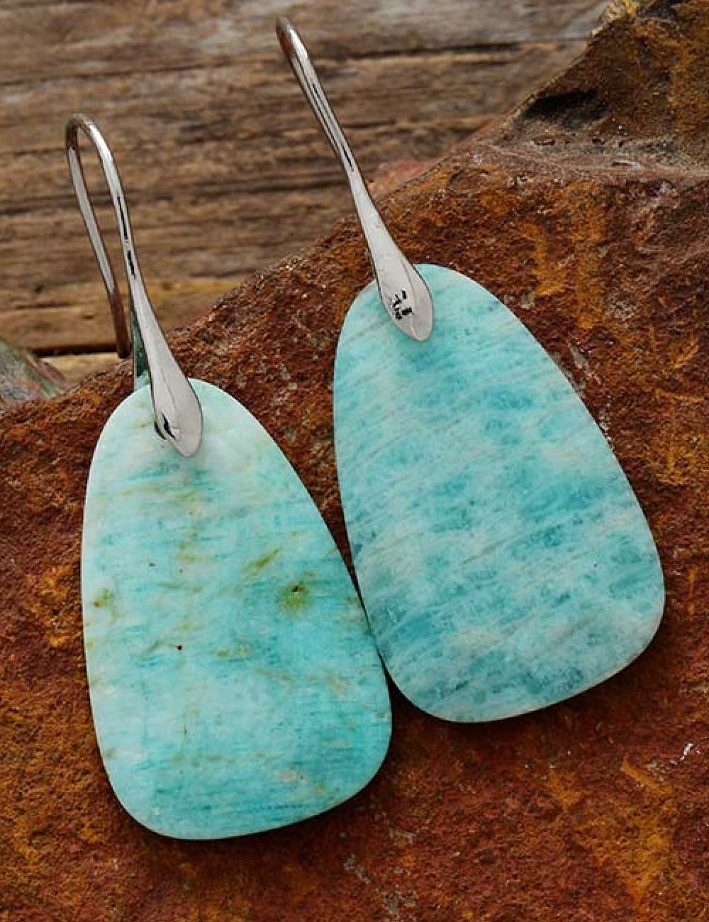 Natural Stone Dangle Earrings | Earrings Daverri Fashions