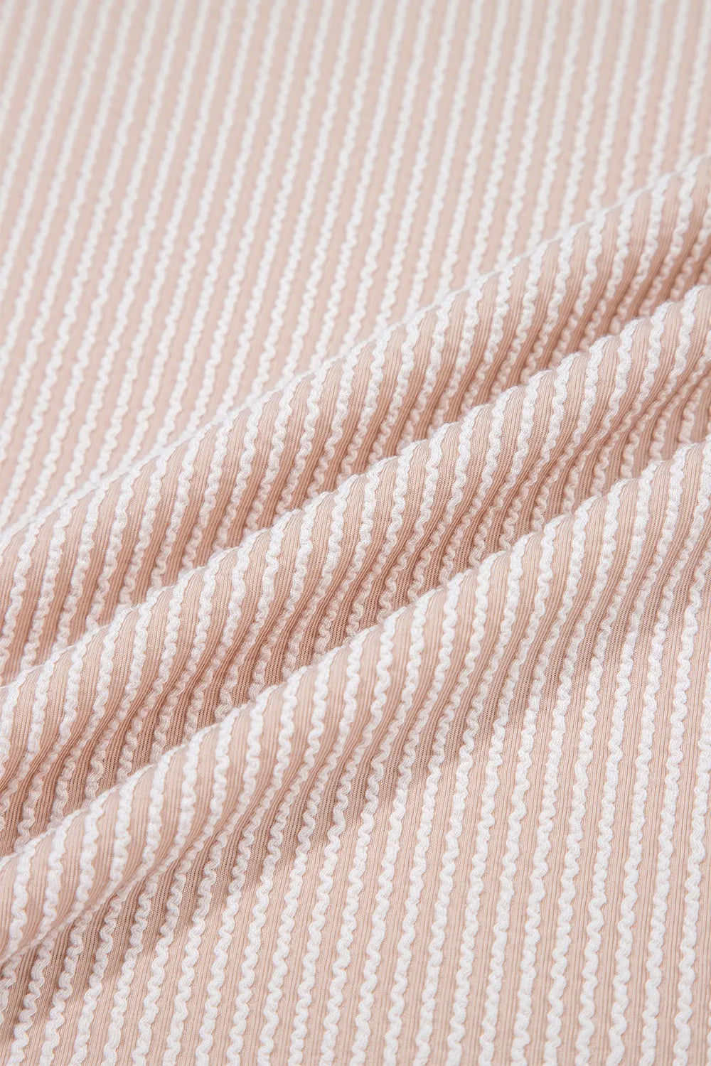 Leopard Trim Round Neck Ribbed T-Shirt | T-Shirts Daverri Fashions