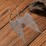 Glam Drop Crystal Waterfall Dangle Earrings | Earrings Daverri Fashions
