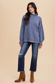 Annie Wear Distressed Raw Hem Straight Leg Cropped Jeans | Daverri Fashions