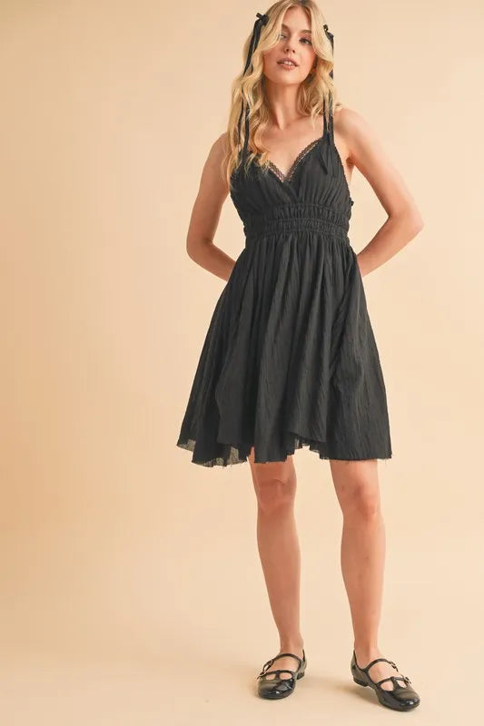 Aemi+Co Lace Detail Mini Cami Dress | Daverri Fashions