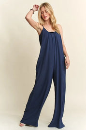 ADORA Wide Leg Casual Cami Jumpsuit | Daverri Fashions