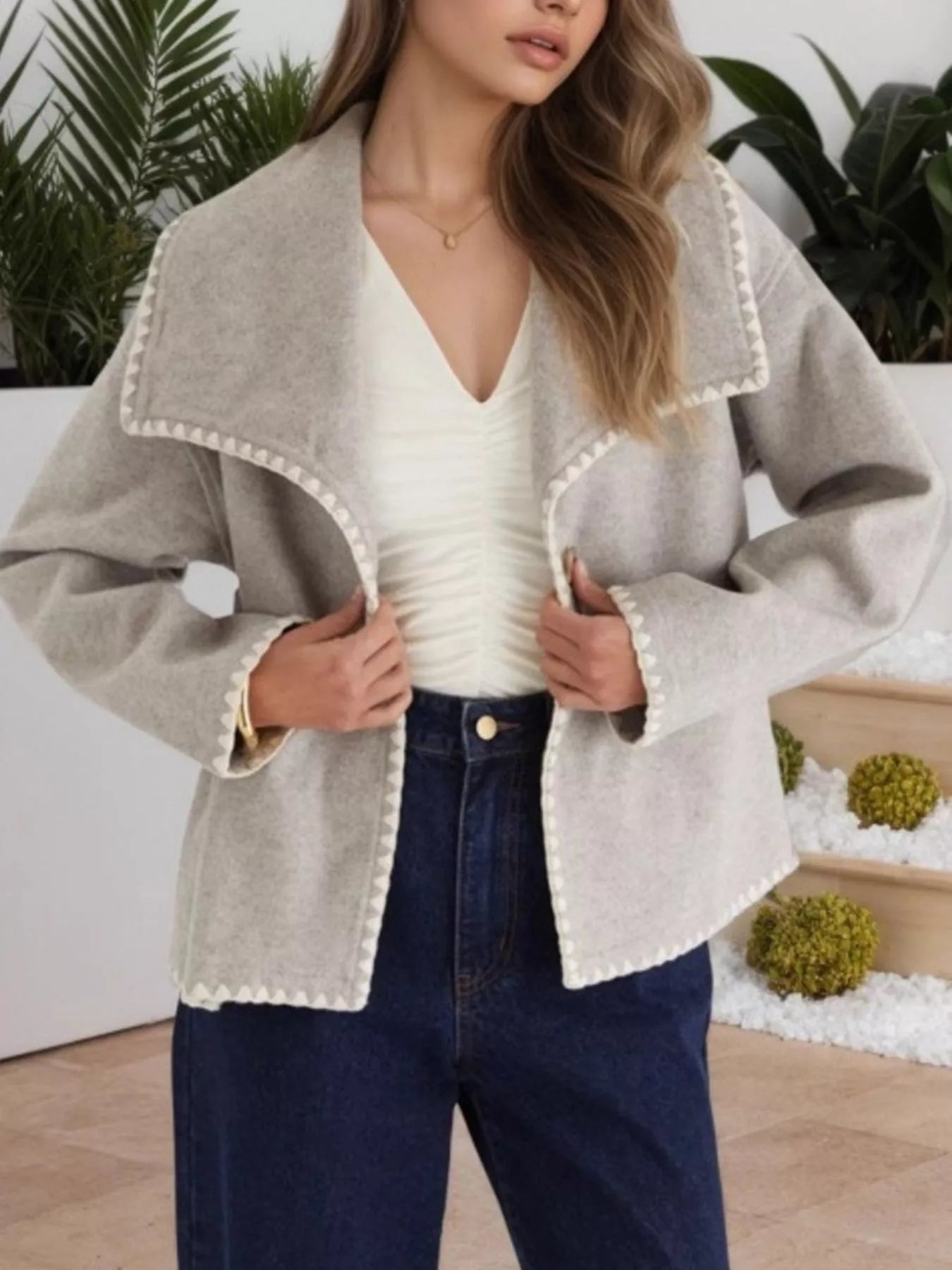 One Button Long Sleeve Cardigan | Cardigans Daverri Fashions