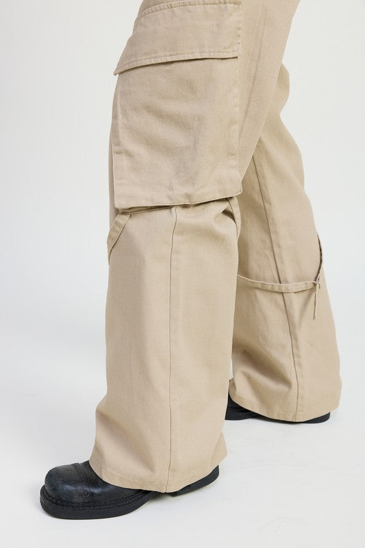 CARGO PANTS WITH POCKET DETAIL | Daverri Fashions