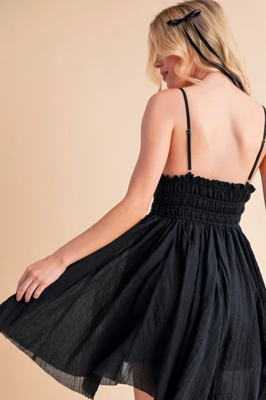 Aemi+Co Lace Detail Mini Cami Dress | Daverri Fashions
