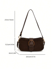Lexi Suede Crossbody Saddle Bag | Handbags Daverri Fashions