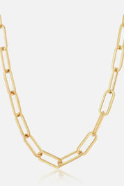 Gold One Size Thick Clip Chain Necklace | Necklaces Daverri Fashions