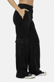 Mono B Elastic Waist Corduroy Cargo Pants | Daverri Fashions
