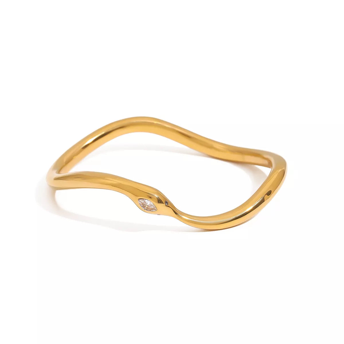 18K Gold-Plated Wave Bracelet | Bracelets Daverri Fashions