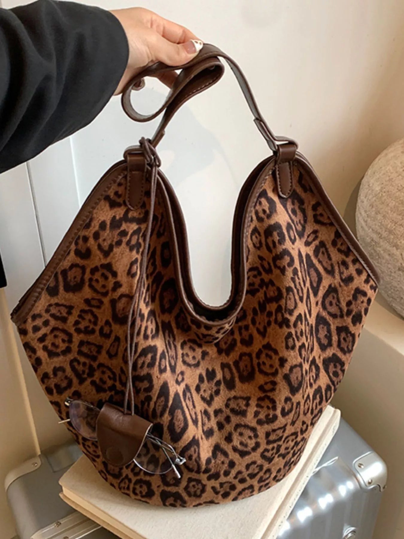 Leopard Print Large Tote Bag | Tote Bags Daverri Fashions
