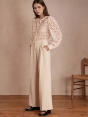 Lace Long Sleeve Shirt | Shirts Daverri Fashions