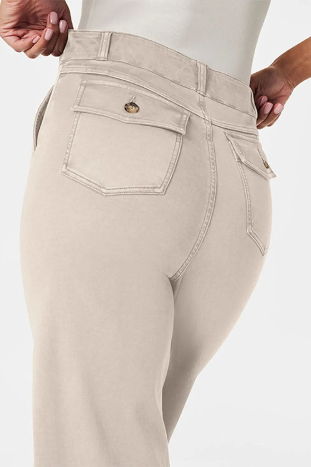 High Waist Jeans with Pockets | Jeans Daverri Fashions