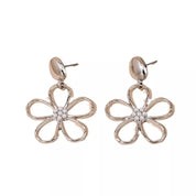 Alloy Flower Drop Earrings | Earrings Daverri Fashions