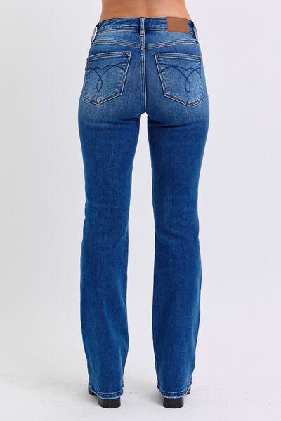 Judy Blue Mid-Rise Bootcut Jeans with Thermal Lining | Jeans Daverri Fashions
