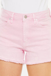 Kancan Raw Hem High Waist Denim Shorts | Daverri Fashions