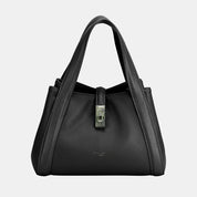 Black One Size David Jones PU Leather Bucket Bag | Handbags Daverri Fashions