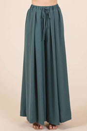 Mittoshop Pleated Wide Leg Pants | Pants Daverri Fashions