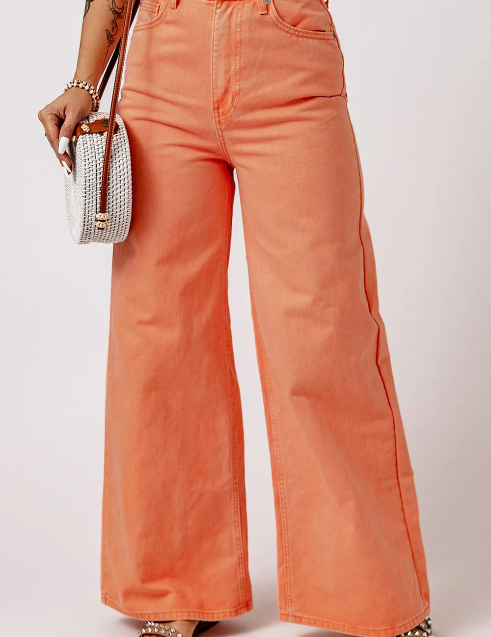 Sherbet Wide Leg High Waist Jeans | Jeans Daverri Fashions