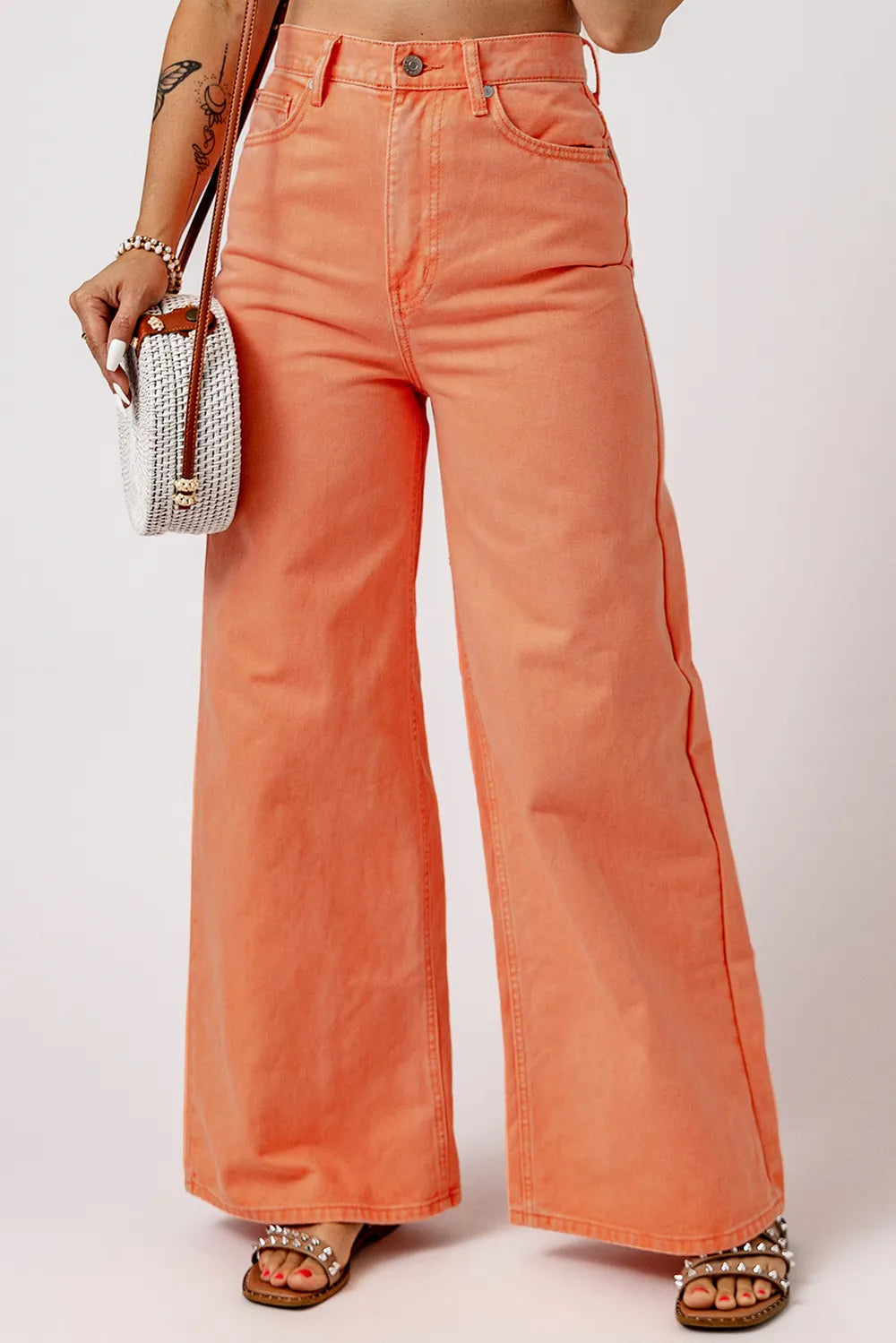 Sherbet Wide Leg High Waist Jeans | Jeans Daverri Fashions