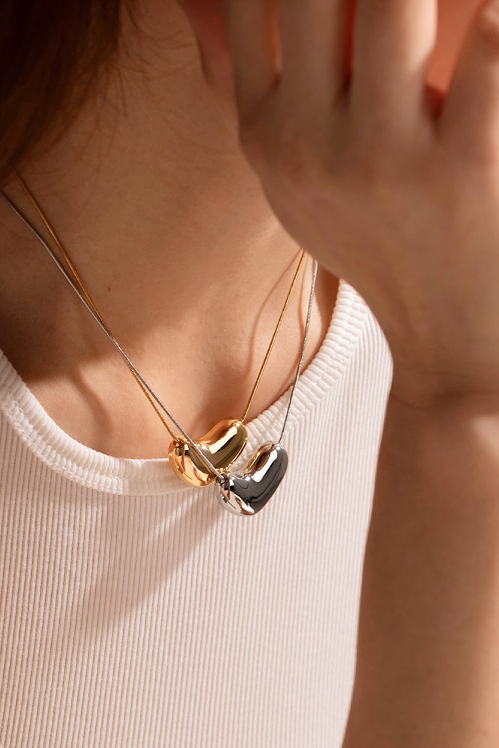 Heart Shape Pendant Necklace | Necklaces Daverri Fashions
