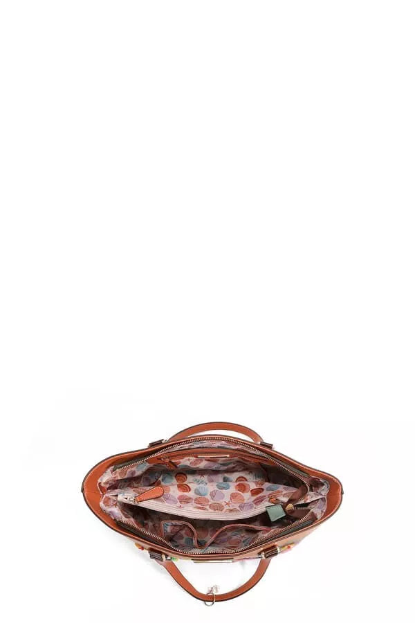 Tropical Beach House Print Shopper Bag | Totes Daverri Fashions