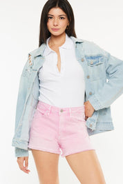 Kancan Raw Hem High Waist Denim Shorts | Daverri Fashions
