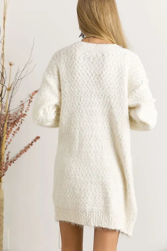 ADORA Comfy Fuzzy Sweater Cardigan | Cardigans Daverri Fashions