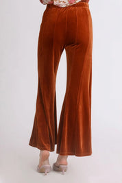 Umgee High Rise Elastic Waist Flare Pants | Daverri Fashions