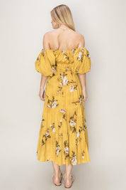 HYFVE Floral Puff Sleeve Tiered Dress | Maxi Dresses Daverri Fashions