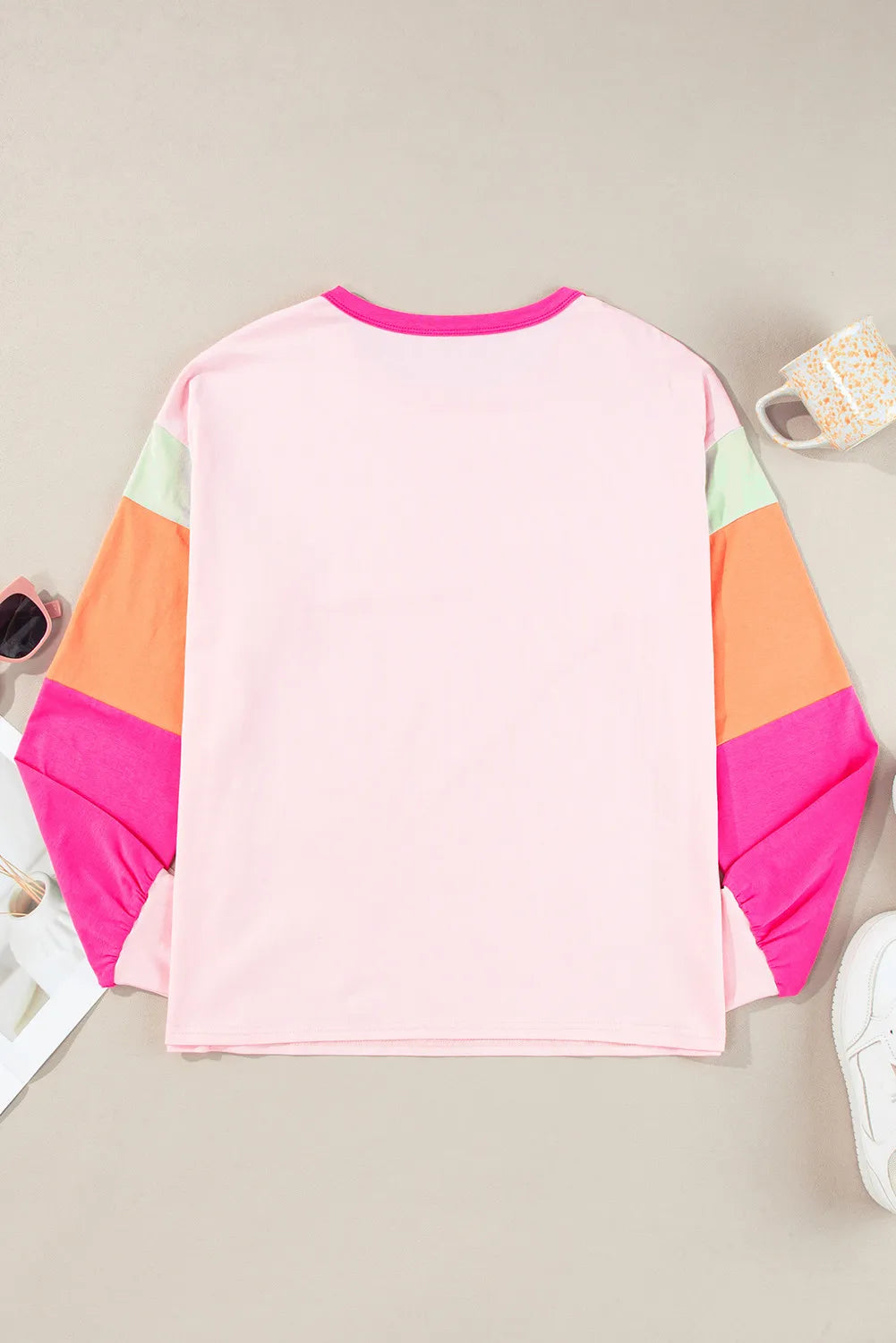 Sequin Nutcracker Round Neck Long Sleeve Top | Tops Daverri Fashions