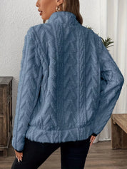 Cozy Sherpa Half Zip Sweatshirt | Sweatshirts Daverri Fashions